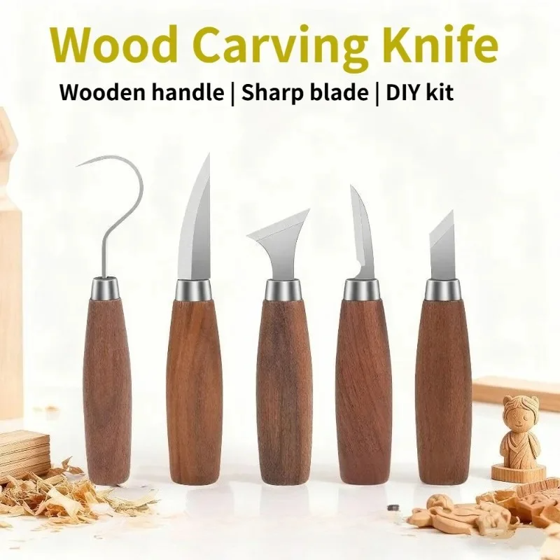 Woodworking Knife - 5pcs/Set Tools for Wood Carving Chisel,Woodworking