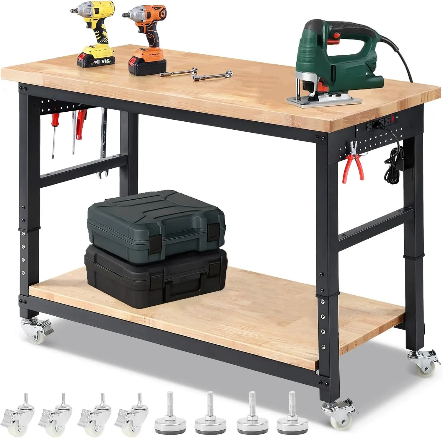 Woodworking Table - ENJOYWOOD Work Table for Garage Workbench