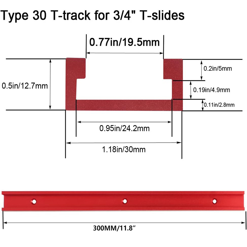 2pcs Type 30 Woodworking T-slo - مراجعة Woodworking Plan وسعره