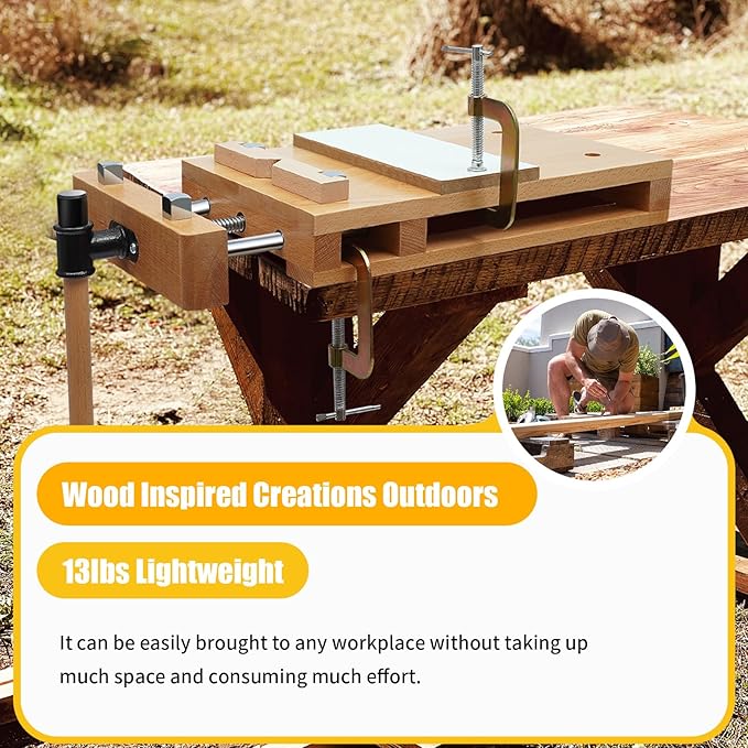 Hard Wood Work Bench Woodworki - مراجعة Woodworking Bench Vise وسعره