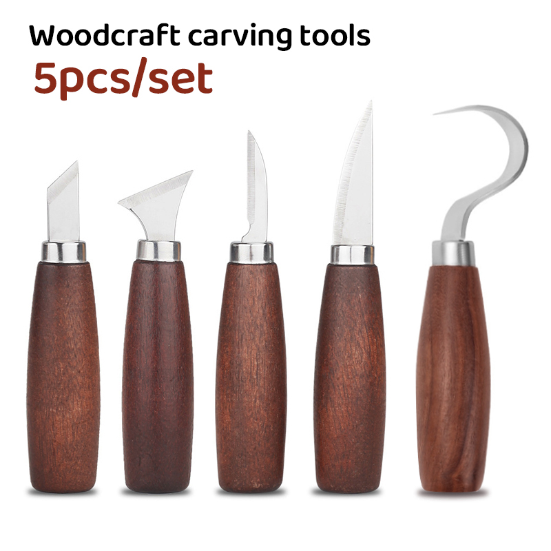 5pcs tools for wood carving Ch - مراجعة Woodworking Knife وسعره