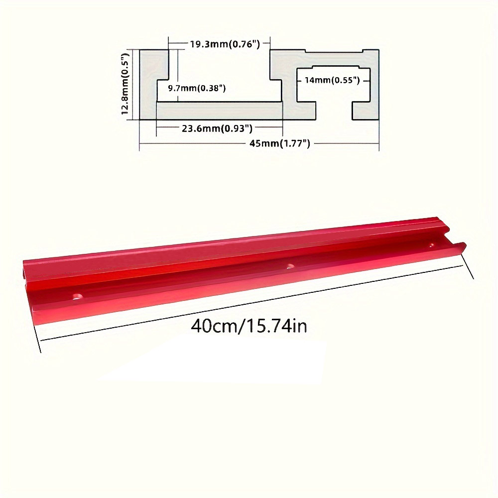 1Pc 45 Type T-Track 400mm Wood - مراجعة Woodworking Plan وسعره