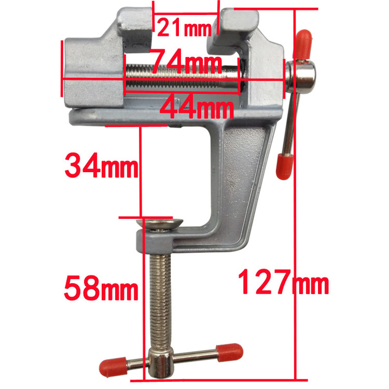 Aluminum Mini Table Clamp Smal - مراجعة Woodworking Bench Vise وسعره