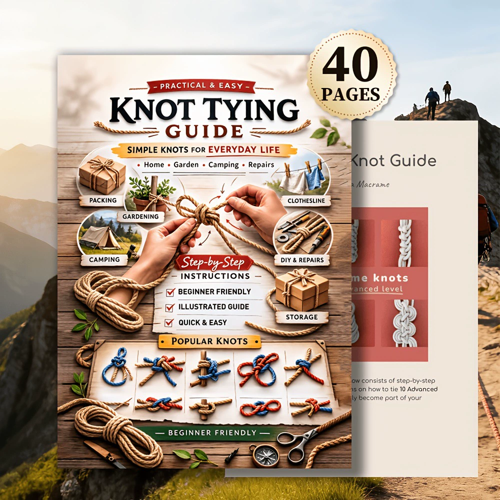 Knot Tying Guide Book Simple K - مراجعة Woodworking Plan وسعره