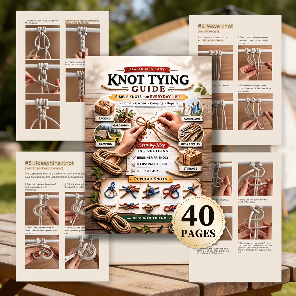 Knot Tying Guide Book Simple K - مراجعة Woodworking Plan وسعره