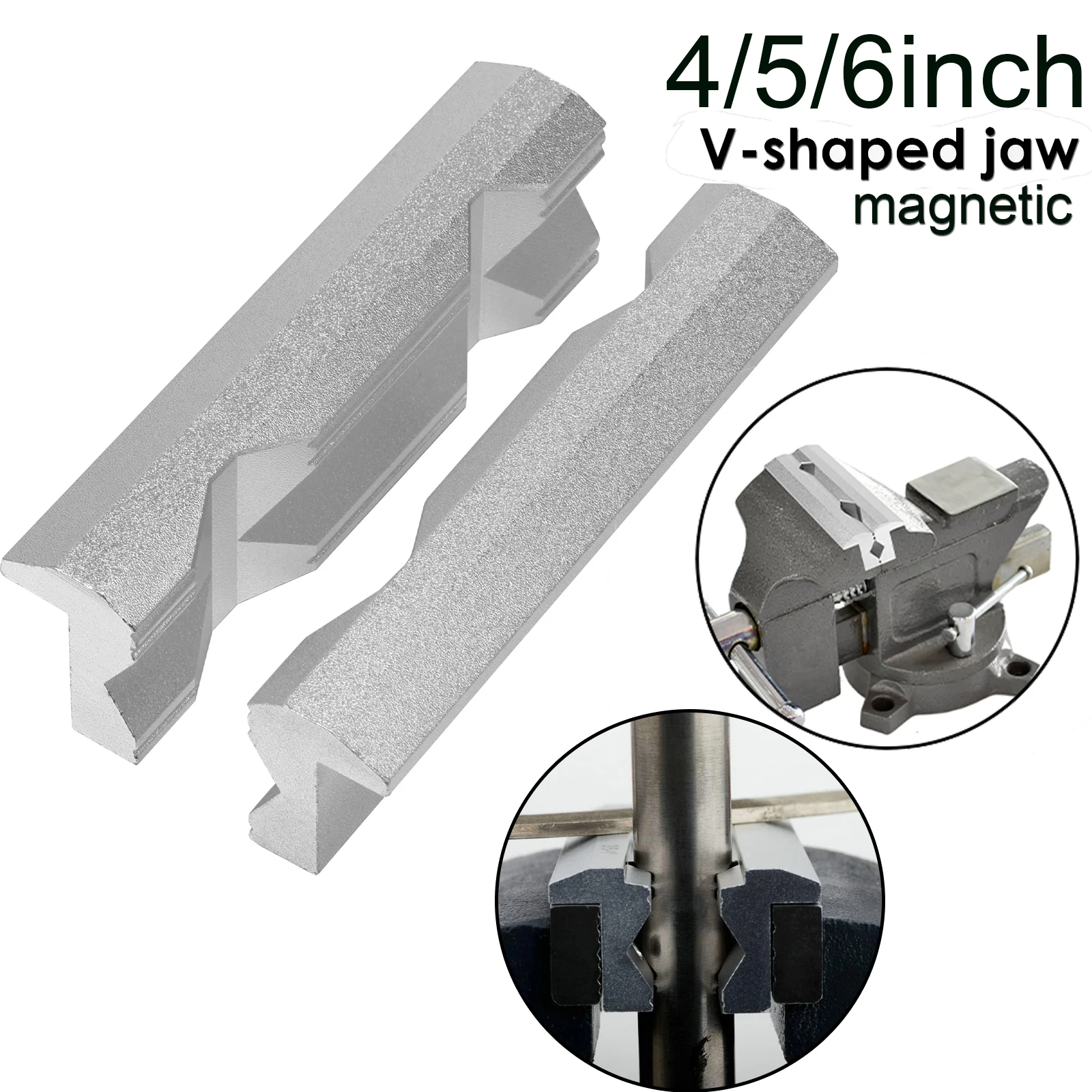 Magnetic Vise Jaws 4/5/6inch V - مراجعة Woodworking Bench Vise وسعره