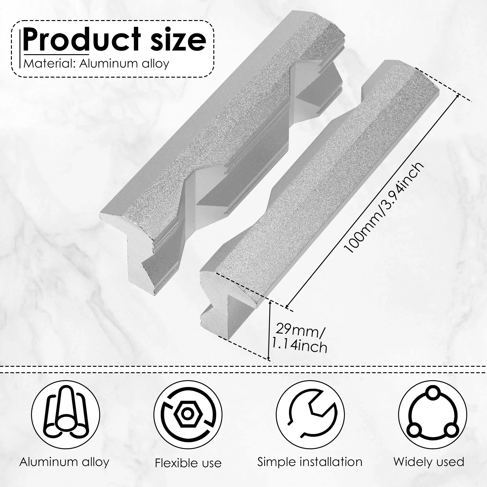 Magnetic Vise Jaws 4/5/6inch V - مراجعة Woodworking Bench Vise وسعره