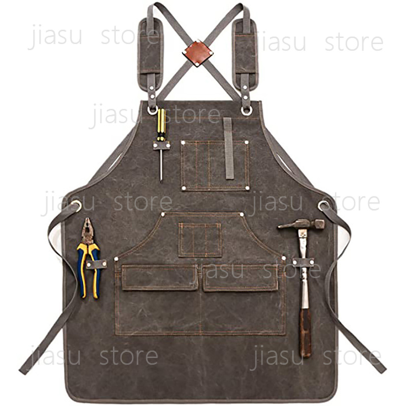 Thick Canvas Tool Apron Custom - مراجعة Woodworking Logo Design Free وسعره