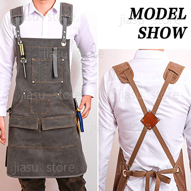 Thick Canvas Tool Apron Custom - مراجعة Woodworking Logo Design Free وسعره