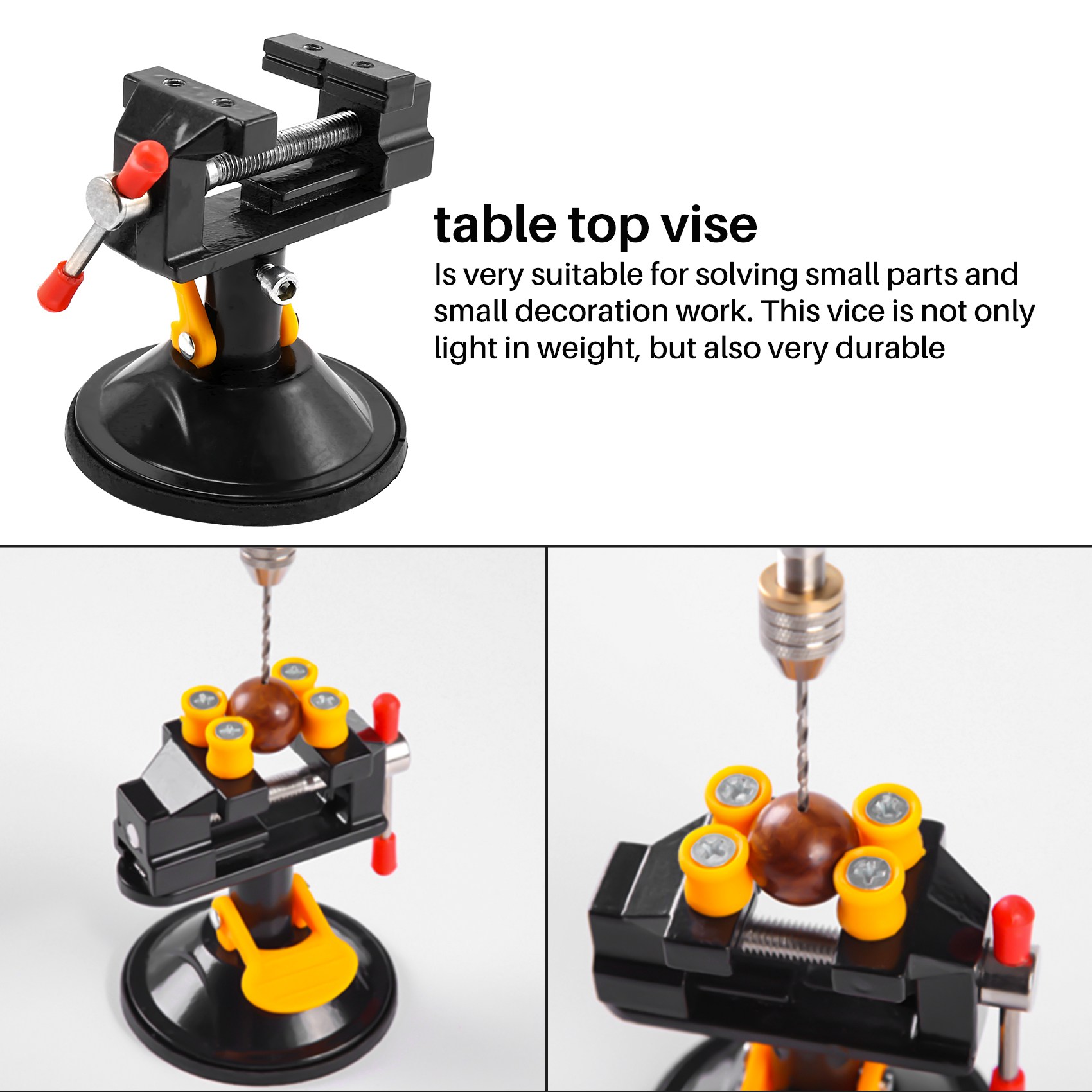 AA63 HOT Portable Mini Table V - مراجعة Woodworking Bench Vise وسعره