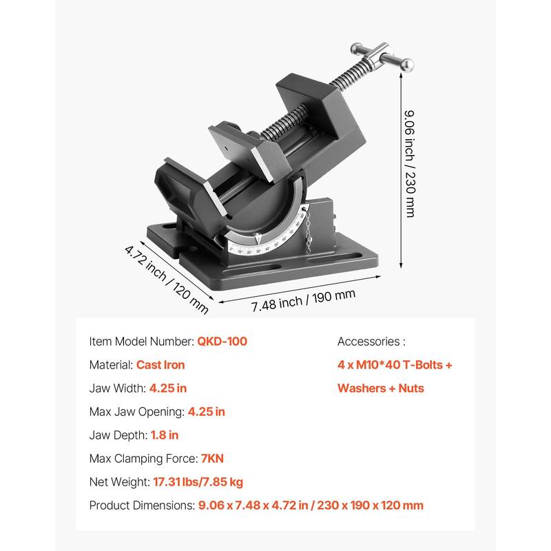 Tilting Vise, 4.25 Inch Jaw Wi - مراجعة Woodworking Bench Vise وسعره