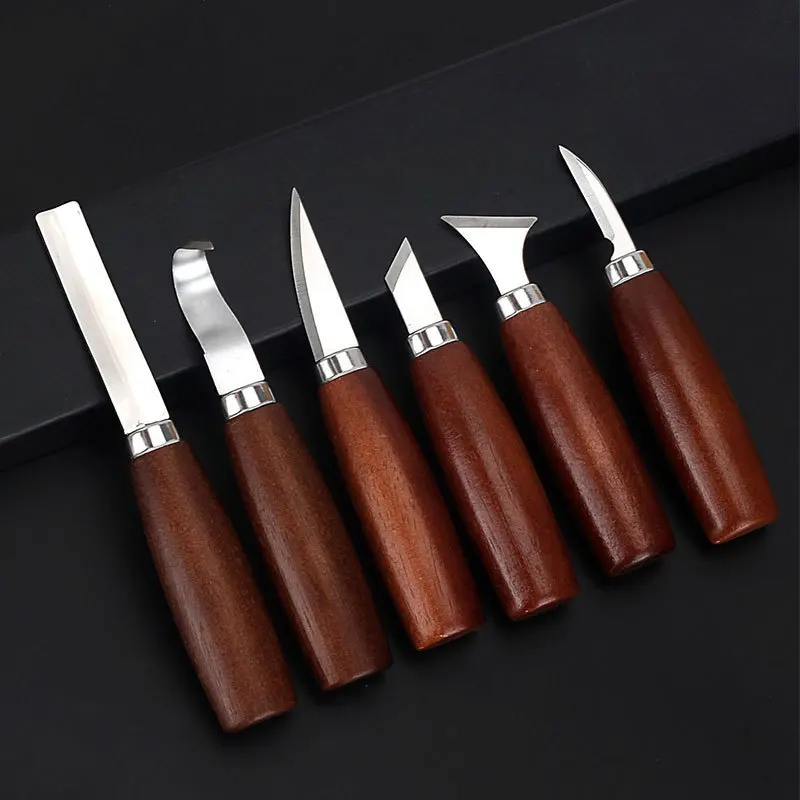 6pcs Tools Set for Wood Carvin - مراجعة Woodworking Knife وسعره