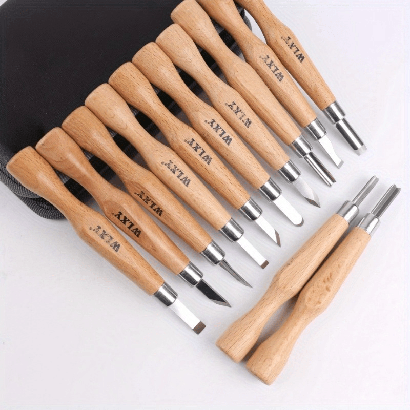 Set Of 12 Professional Wooden  - مراجعة Woodworking Knife وسعره