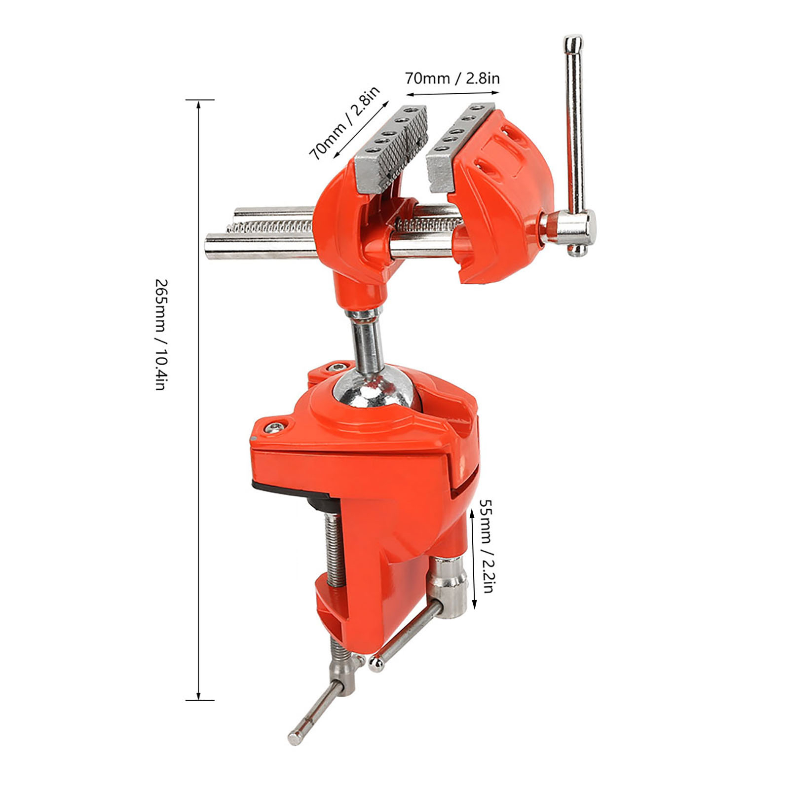 Mini 360°Rotating Clamp Vise A - مراجعة Woodworking Front Vise وسعره