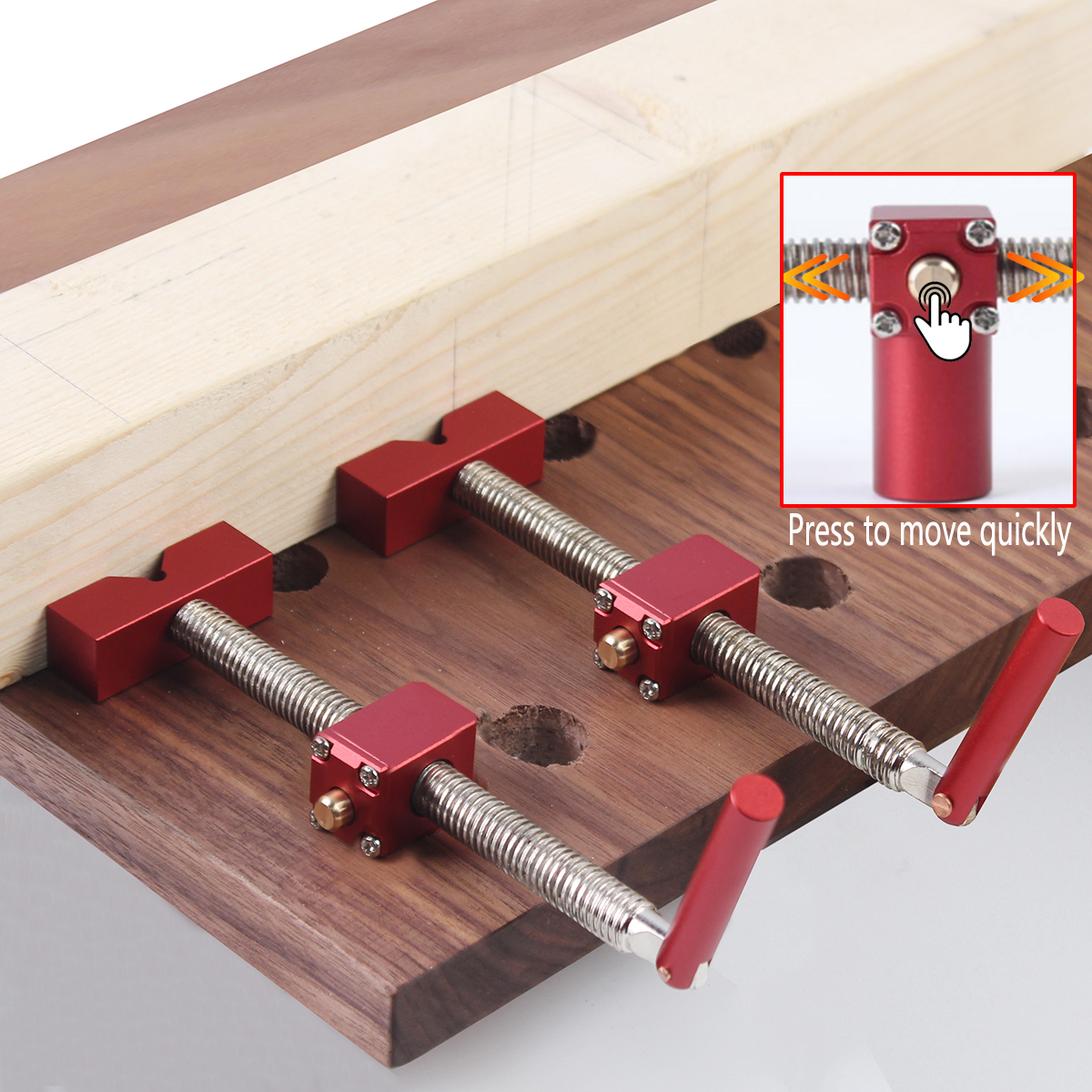 Woodworking Fast Bench Dog Bra - مراجعة Woodworking Front Vise وسعره