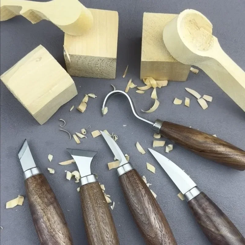 5pcs/Set Tools for Wood Carvin - مراجعة Woodworking Knife وسعره