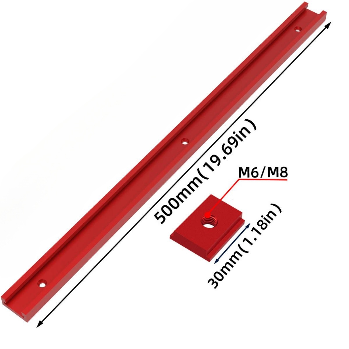 T30 Track 50cm Aluminium T-Sli - مراجعة Woodworking Plan وسعره