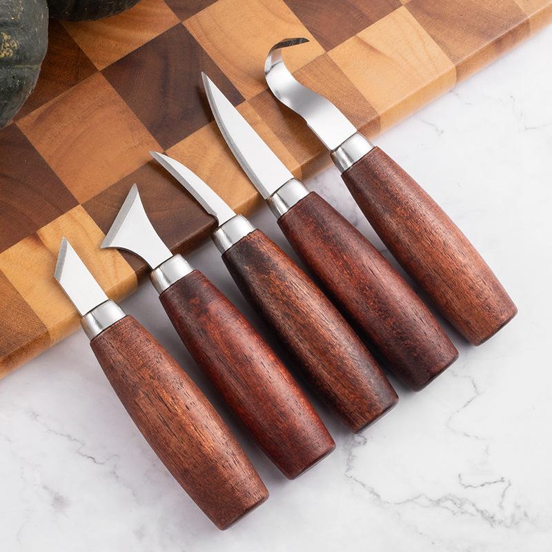 New 5pcs Tools For Wood Carvin - مراجعة Woodworking Knife وسعره