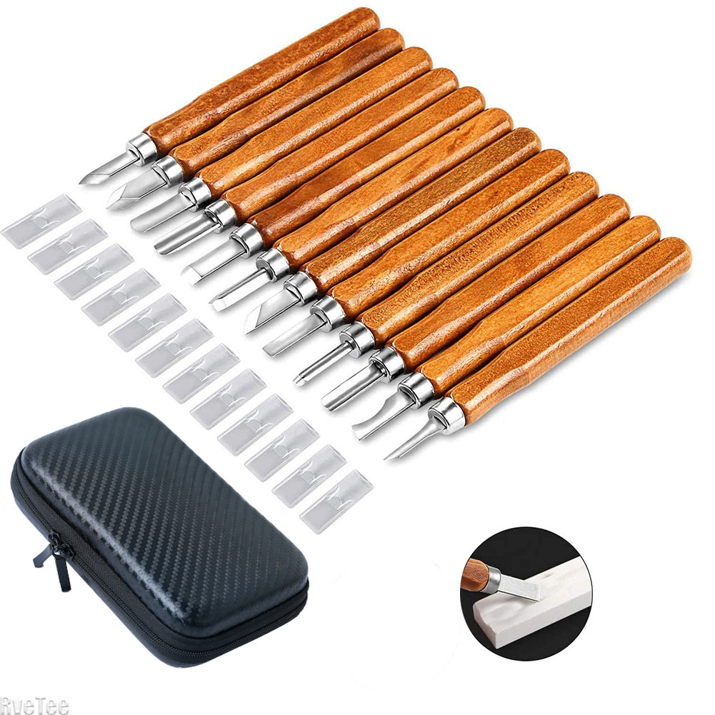 12Pcs SK2 Woodworking Carving  - مراجعة Woodworking Knife وسعره