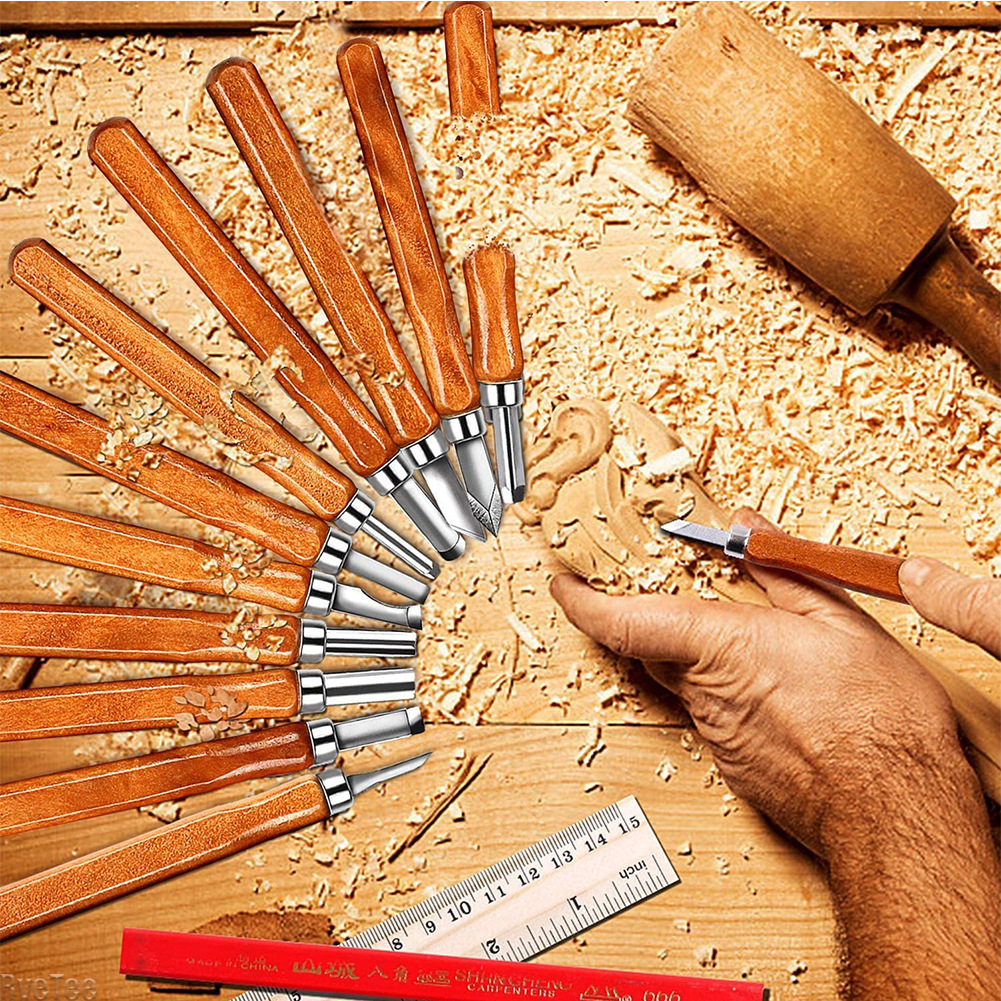 12Pcs SK2 Woodworking Carving  - مراجعة Woodworking Knife وسعره